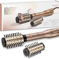 BaByliss 巴比丽丝 Big Hair Dual 旋转热风发梳 AS952E 离子技术 2个配件，香槟色