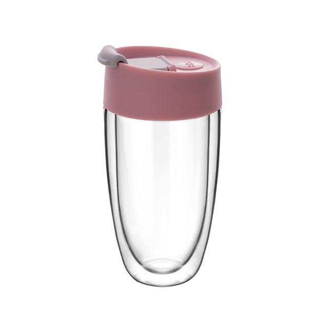 Po 丹麦PO双层隔热玻璃杯ins风水杯女便携咖啡杯家用网红