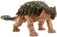 MATTEL 美泰 侏罗纪公园 III 收藏家恐龙可动人偶甲龙哈蒙德系列，豪华关节，电影正品礼品玩具