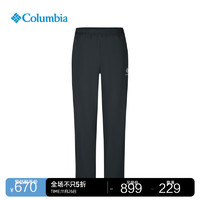 Columbia哥伦比亚户外男子拒水内里薄绒保暖长裤AE9203 010 M(175/74A)