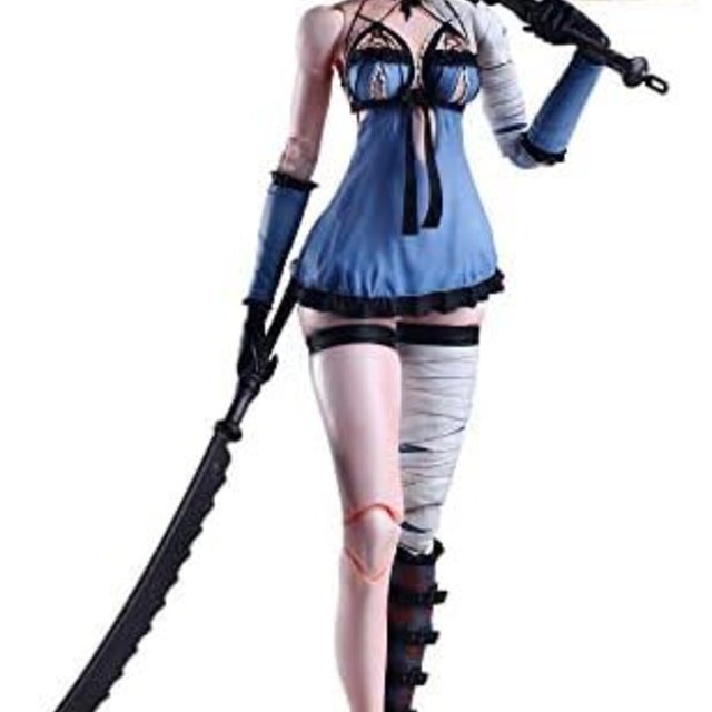 SQUARE ENIX 尼尔 复刻版 1.22474487139... PLAY ARTS 改 凯奈 PVC制 已上色可动手办