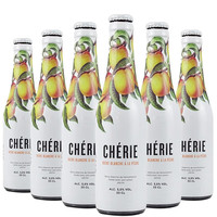Chérie 奢莉 果味缤纷 精酿果啤 小麦啤酒 桃子味 330ml*6瓶 比利时原装进口