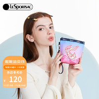 LeSportsac 乐播诗官纯联名系列零钱包可爱小包化妆包便携手拿包 粉色云层