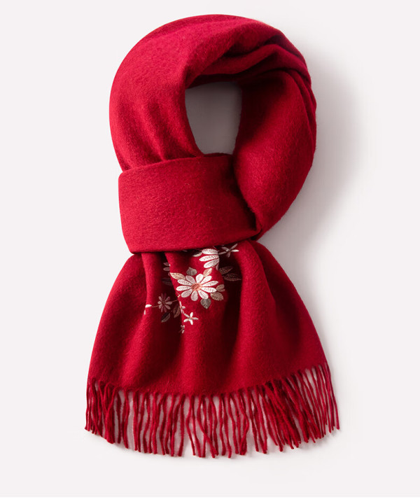 材质羊毛95%风格中国风适用季节秋季冬季形状长方形款式围巾好价爆料