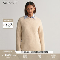 GANT甘特冬女士简约圆领毛针织衫4803183 233白色 XS