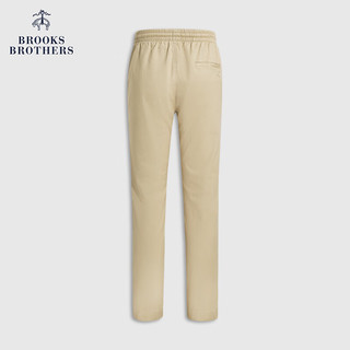 布克兄弟（BrooksBrothers）男士23冬新美式弹力腰直筒斜纹休闲长裤 2004-米色 M