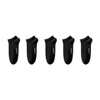 真维斯男款纯棉船袜2023男生休闲浅口隐形袜子潮【5双装】YM 黑色5-201A F