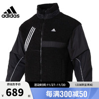 adidas 阿迪达斯 冬季男子运动休闲棉服夹克外套IK5110