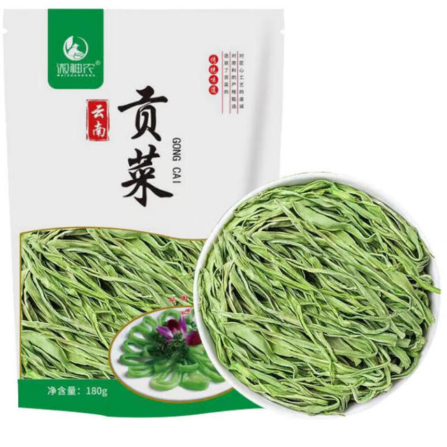 微神农 贡菜 云南大理无叶贡菜干苔菜干180g