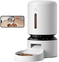 Petlibro 带摄像头的自动猫咪喂食器、带夜视功能的 1080P 高清视频、带双向音频的 5G WiFi 宠物喂食器