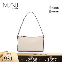 MANU Atelier 马努 牛皮单肩包 MINI PRISM BAG系列 肤色