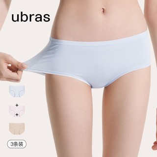 Ubras 三条装40S莫代尔纯棉抗菌内裤