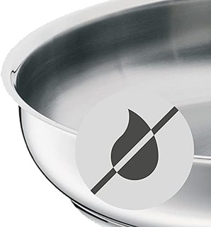 WMF 福腾宝 无涂层煎锅，Ø20cm Profi德国制造，边缘不锈钢手柄，Cromagan不锈钢，可用于感应洗碗机
