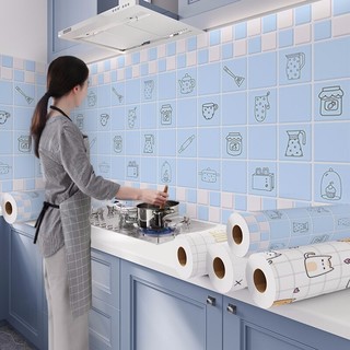 千棵树 厨房贴纸防油耐高温橱柜灶台贴纸温暖的家- 3米长*60厘米宽