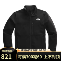 the North Face北面美版乐斯菲斯 APEX 男软壳BIONIC 2户外防风DWR徒步旅行 黑色（袖口无魔术贴） M 标准款