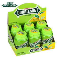 DOUBLEMINT 绿箭 口香糖约40粒64g*2瓶绿茶薄荷清新口气休闲零食糖果 22-29