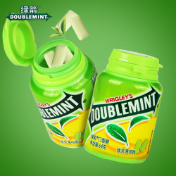 doublemint绿箭口香糖约40粒64g2瓶