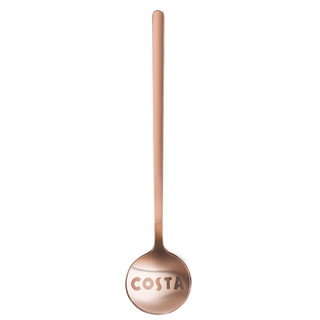 咖世家咖啡 COSTA勺子不锈钢咖啡勺家用搅拌勺小甜品勺欧式女可爱小金色勺子