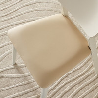 全友（QUANU）实木框架奶油风餐椅DW1120（满800换购，单拍无效） 餐椅D浅咖色*2