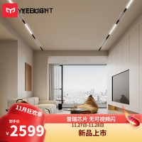 Yeelight易来无主灯磁吸轨道灯嵌入式无边框射灯线条灯客厅卧室过道 R22【25㎡双排套餐】