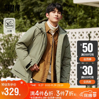 森马（Semir）羽绒服男中长款工装风日常宽松外套潮109723113116