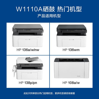 CHG 彩格 136w硒鼓 110a粉盒适用惠普w1110a m136a 136nw