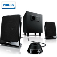 PHILIPS 飞利浦 SPA1312 线控台式电脑低音炮音响笔记本家用2.1桌面重低音音箱