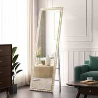ANERYA 安尔雅 穿衣镜子 全身落地镜 实心边框高清防飞溅卧室试衣镜 梳妆化妆镜
