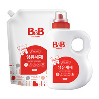 黑卡会员：B&B 保宁 婴幼儿洗衣液新款 1800毫升+洗衣液补充 装 2100毫升 (0岁以上)