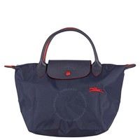 LONGCHAMP 珑骧 Le Pliage Club 女士顶部把手手提包 小号 海军蓝