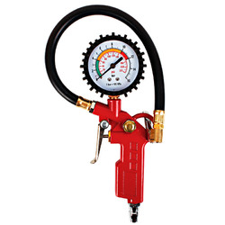 酷莱普 指针胎压表 轮胎胎压计可放气车充气表 用压力表KLP-86005红色