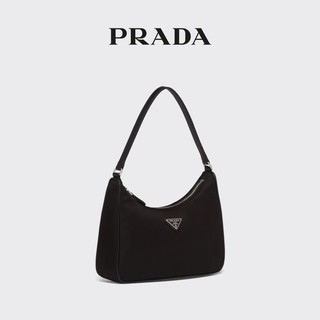 PRADA 普拉达 Re-Edition 2005再生尼龙Hobo腋下包 黑色