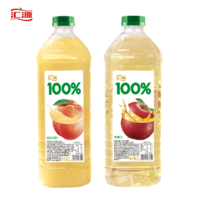 汇源 共4升汇源100%果汁整箱批发特价桃汁苹果汁2LX2大瓶