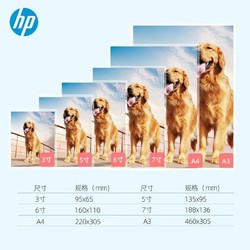 HP 惠普 三层加厚塑封膜 优质高透护卡膜/过胶膜 照片文件过塑膜 A4 80mic 100张