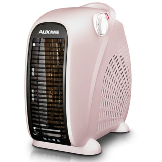 AUX 奥克斯 暖风机取暖器办公室电暖气家用节能台式电暖器热风机200A2 香槟色 单温控