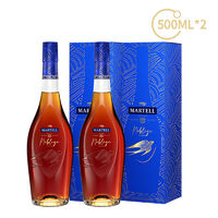 百亿补贴：MARTELL 马爹利 vsop级 名士干邑白兰地 500ml*2