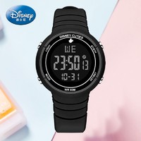 Disney 迪士尼 电子表防水儿童手表女童夜光腕表运动初高中生女孩大童中学生手表