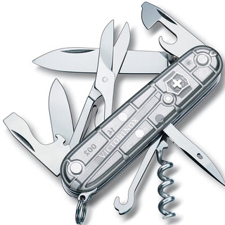 VICTORINOX 维氏 瑞士军刀攀登者91mm(14功能)多功能刀户外折叠刀小剪刀军士刀银色