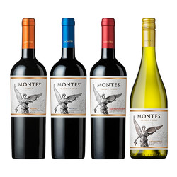 MONTES 蒙特斯 智利蒙特斯montes家族经典系列葡萄酒750ml 单支装