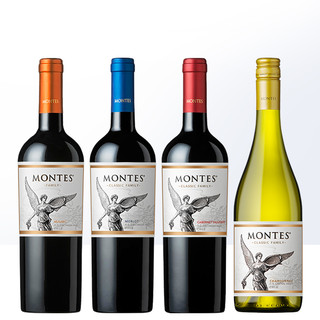 MONTES 蒙特斯 智利蒙特斯montes家族经典系列葡萄酒750ml 单支装