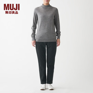 MUJI 無印良品 无印良品 MUJI 女式 弹力 起毛 锥形裤 BEN01C1A 裤子 长裤 休闲裤 深灰色 S