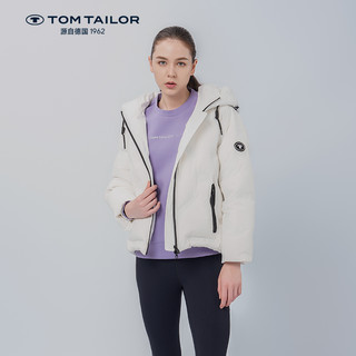 TOM TAILOR德国23冬连帽短款保暖羽绒服女士外套TTJDC4242E