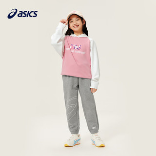 ASICS 亚瑟士 童装20男女儿童宽松百搭保暖针织长裤 020灰色 140cm