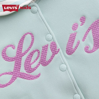 Levi's李维斯童装女童学院风外套23冬棒球服保暖夹克 薄荷绿 155/72(L)