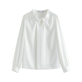 范思蓝恩 女士长袖衬衫 22FS2489 白色 L