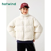 hotwind 热风 2023年冬季新款女士立领面包服短款韩版女士加厚面包服棉衣女
