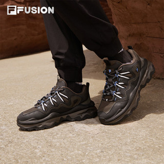 FILA FUSION斐乐男鞋老爹鞋熔岩鞋QD96休闲鞋运动鞋 贝鲁加灰/黑-BB 40.5码