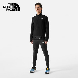 北面（The North Face）长袖T恤男户外休闲吸湿透气保暖简约百搭83S8 JK3/黑色 S165/84