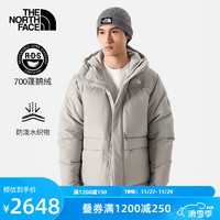 北面（The North Face）羽绒服700蓬鹅绒填充户外保暖防泼水处理耐久防风男秋季|81SF 7K7/灰色 L175/100