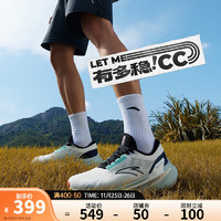 ANTA 安踏 CC跑鞋丨氮科技运动鞋稳定减震跑步鞋子男 象牙白/黑/清水蓝-6 7(男40)